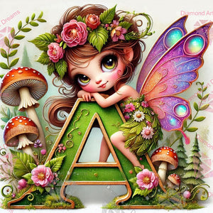 FACTORY DIRECT~ LIMITED ~EXCLUSIVE!!!~Alpha Bestie A Woodland Fairy Diamond Art Painting By Sherri Baldy