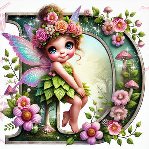 FACTORY DIRECT~ LIMITED ~EXCLUSIVE!!!~Alpha Bestie C Woodland Fairy Diamond Art Painting By Sherri Baldy (Copy)