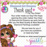 FACTORY DIRECT~ LIMITED ~EXCLUSIVE!!!~Alpha Bestie C Woodland Fairy Diamond Art Painting By Sherri Baldy (Copy)